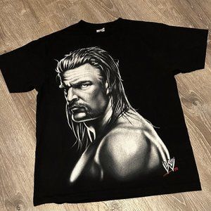 Vintage WWE Triple HHH Mega Print AOP Graphic Tee Size M WWF